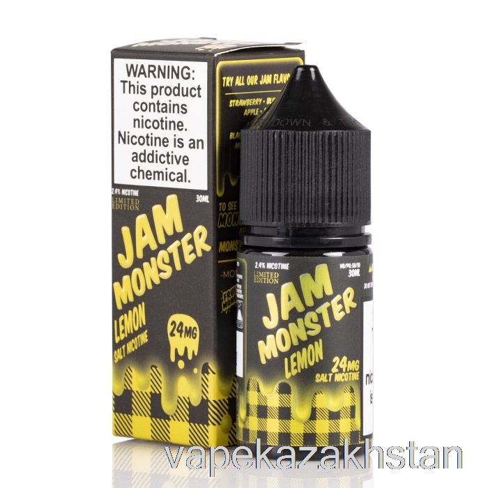 Vape Smoke Lemon - Jam Monster Salts - 30mL 24mg